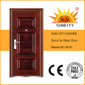 Security Steel Door Single Door Wrought Iron Door Price (SC-S037)